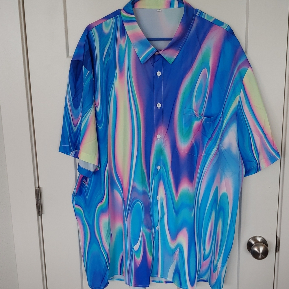 Multicolor Abstract Men's Shirt